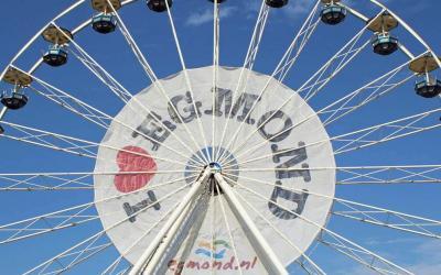 Last round of Ferris wheel with music after 2021 summer season at Egmond aan Zee