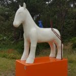 Le cheval d'Egmond en « stockage d'hiver », à revoir après rénovation