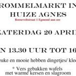 Vrijmarkt in Huize Agnes, Egmond aan zee 20 april