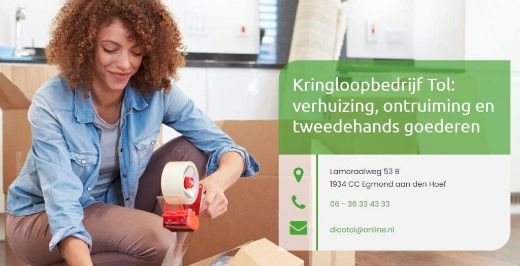 Kringloop winkel hal Tol Egmond aan den Hoef